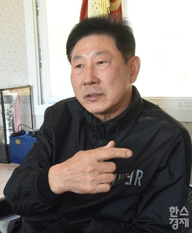 한대화 대전광역시체육회 부회장이 본지와 인터뷰에 나서고 있다. /이호형 기자