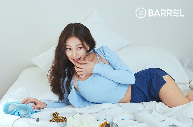 배럴이 지효를 배럴걸로 발탁해 시즌 캠페인을 한다. /배럴 제공