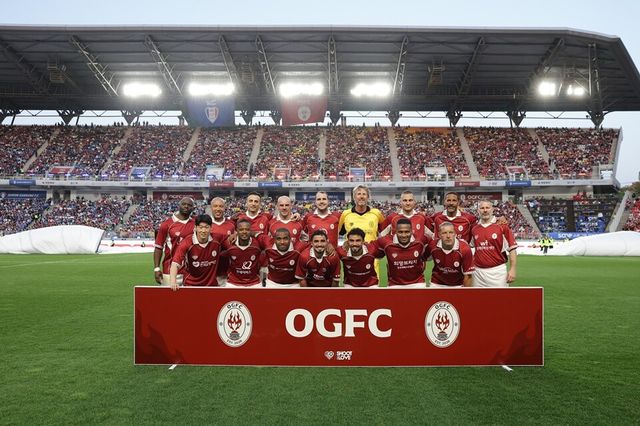 OGFC 선수단이 경기 전 기념 촬영하고 있다.&nbsp;/슛포러브 제공