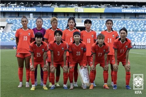 한국 여자축구 대표팀 선수단 모습. /대한축구협회 제공
