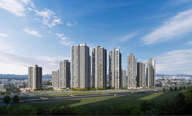 e편한세상 부천 어반스퀘어 단지 투시도./DL이앤씨