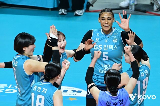 GS칼텍스 선수단. /한국배구연맹 제공