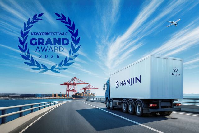 한진이 2026년 뉴욕페스티벌 대한민국-국가브랜드 물류산업 부문 대상을 수상했다./한진