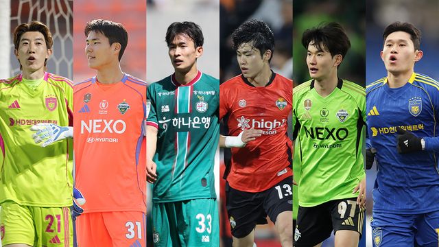 2026 국제축구연맹(FIFA) 북중미 월드컵 최종 명단에 포함된 K리그 선수들.&nbsp;왼쪽부터 조현우(울산), 송범근(전북), 김문환(대전), 이기혁(강원), 김진규(전북), 이동경(울산). /한국프로축구연맹 제공