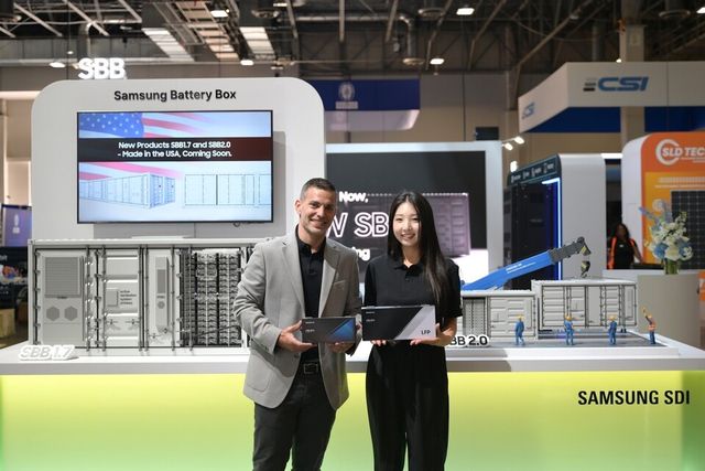 삼성SDI 'RE+ 2025' 전시 부스./ 삼성SDI