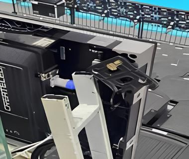 삼산월드체육관 전광판 연결철물 탈락 및 고정상태 불량. /한국프로스포츠협회 제공