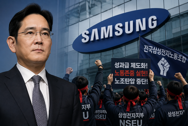 삼성전자 노사가 중앙노동위원회 사후조정 마지막 협상 마저 결렬되면서 창사 이후 최대 규모 총파업 국면에 들어섰다./ChatGPT이미지