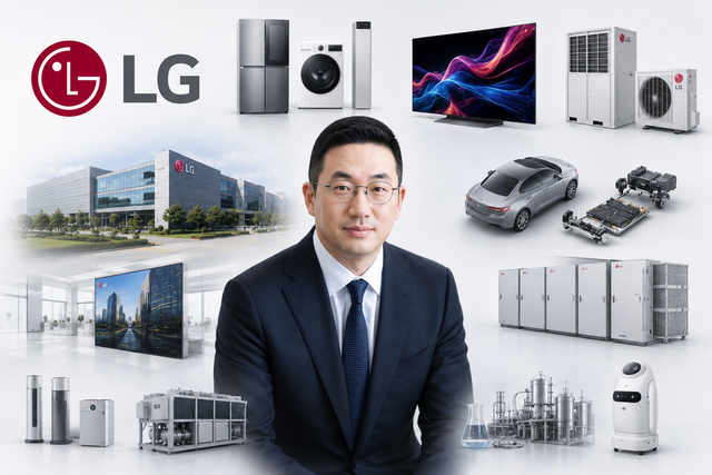 LG 구광모 회장과 주력 사업 이미지./ChatGPT이미지&nbsp;