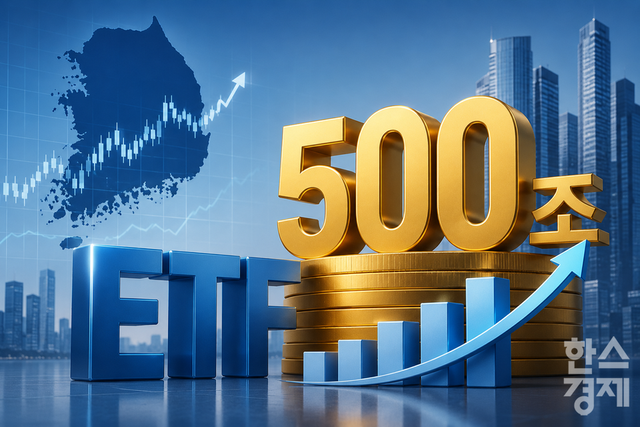 국내 상장지수펀드(ETF) 시장의 시가총액이 사상 처음으로 500조원을 넘어섰다. /사진=챗지피티