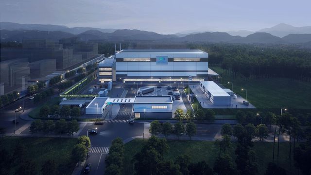 포스코퓨처엠 합작사 씨앤피신소재테크놀로지가 포항 영일만 4산단에 건설하는 LFP 양극재 공장 조감도. 2027년 양산 목표로 연산 최대 5만톤까지 단계적으로 규모를 확대할 예정이다./ 포스코퓨처엠