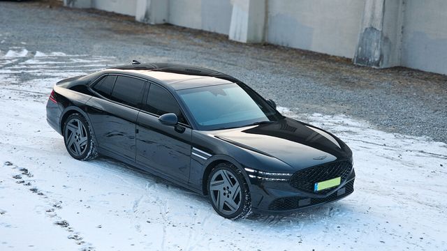 제네시스&nbsp;'G90 블랙'의 외관./곽호준 기자