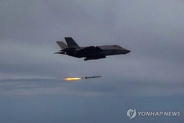 한미공군 연합 공대공·공대지 실사격 훈련. /연합뉴스
