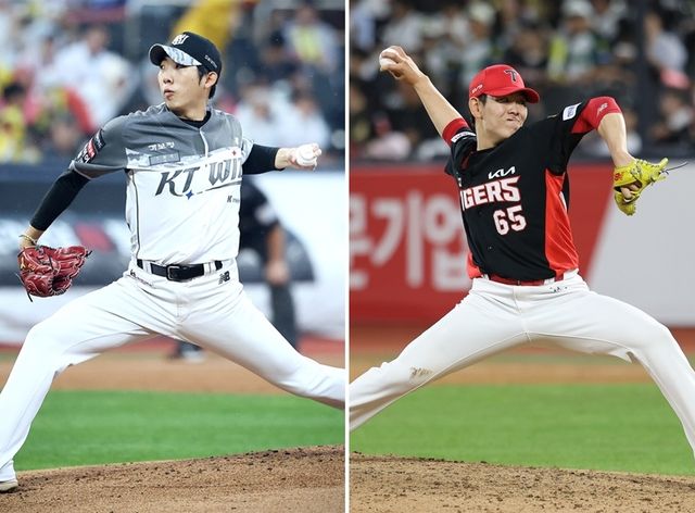 오원석(왼쪽), 성영탁. /KT 위즈, KIA 타이거즈 제공