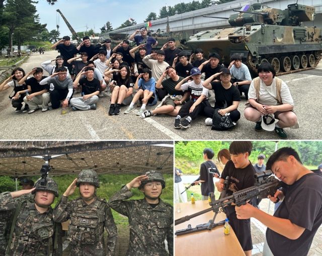 홀트학교 전공과 학생들이 지난 17일 육군 제30기갑여단에 방문해 전차·장갑차를 탑승하고 군 장비를 살펴보며 특별한 병영체험을 진행했다.
