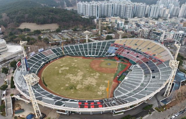 부산사직구장 전경.