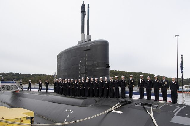 미 해군의 주력 핵추진 잠수함인 버지니아급(7800톤) '하이먼 릭오버'호(SSN 795)./미 해군