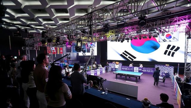 하이원리조트 그랜드호텔 컨벤션타워 경기장 내부 전경. /PBA 제공