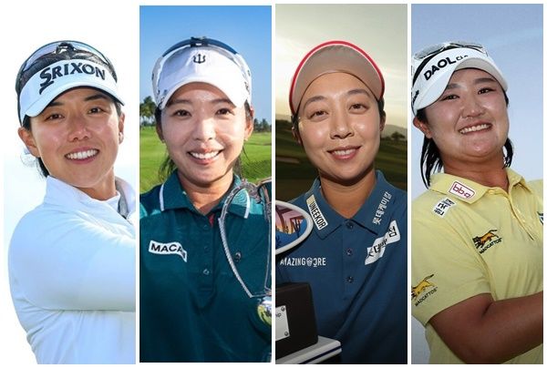 왼쪽부터 신지은, 이미향, 김효주, 유해란. /LPGA 페이스북