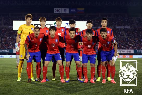 2014년 베네수엘라와 맞붙은 한국 축구 대표팀. /대한축구협회 제공