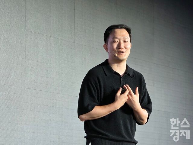 이형진 마이노멀 대표가 28일 열린 아임웹 ‘브랜드콘 26’에서 발언하고 있다./김종효 기자