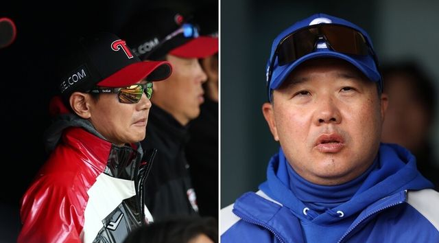 염경엽(왼쪽) LG 감독, 박진만 삼성 감독. /연합뉴스, 삼성 라이온즈 제공