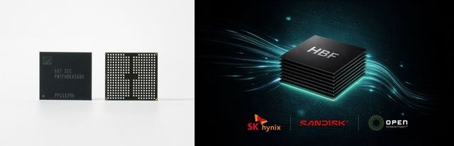 (왼)삼성전자 V10 BV-NAND 제품,&nbsp;SK하이닉스가 샌디스크와 함께 차세대 스토리지 기술인 HBF의 첫 표준 규격을 OCP를 통해 공개. / 각 사 제공&nbsp;