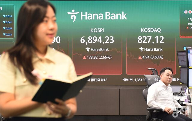 코스피가 18일 2% 넘게 상승했다. /사진=이호형 기자