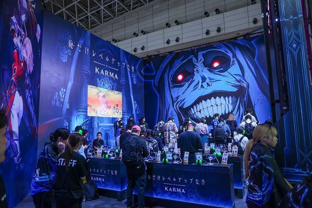 지난 17~20일 일본에서 열린 도쿄게임쇼 2026에서 참가한 넷마블의 '나 혼자만 레벨업: 카르마' 부스 전경./넷마블