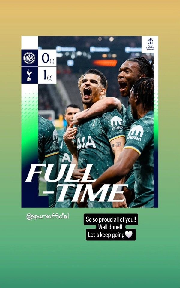 사진= 손흥민 인스타그램