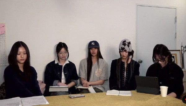 사진= 뉴진스 긴급 라이브 방송화면