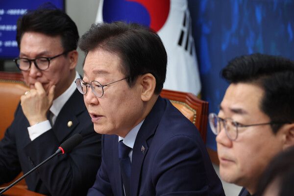 더불어민주당 이재명 대표가 1일 서울 여의도 국회에서 열린 최고위원회의에서 발언하고 있다. [연합뉴스]