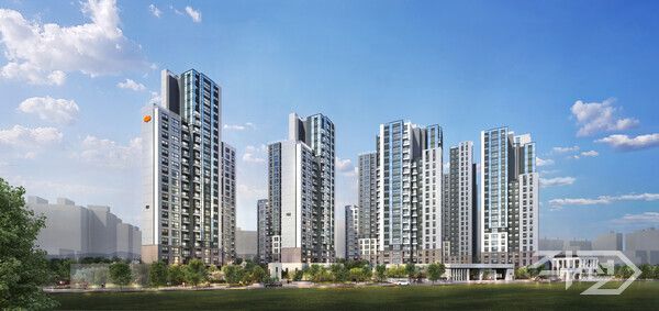 'e편한세상 당산 리버파크' 단지 투시도 [DL이앤씨]