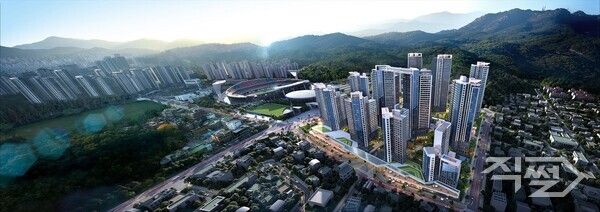 안양 종합운동장 동측 재개발 조감도 [삼성물산]