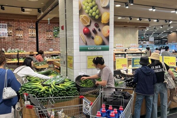 고물가 속에 이랜드킴스클럽 ‘쓸어담는 실속채소’가 고객에게 큰 인기를 얻고 있다. [이랜드]