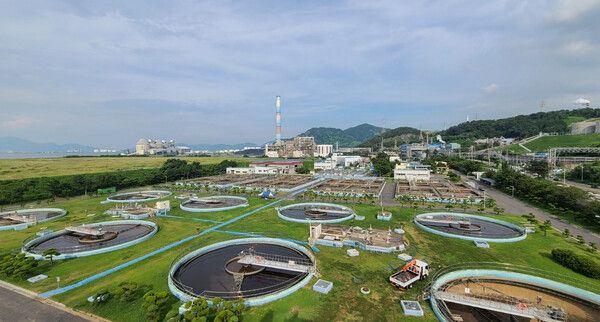 새 AI 솔루션을 적용한 SK에코플랜트 수처리시설 전경. [SK에코플랜트]