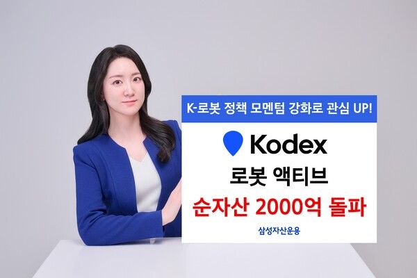 ‘KODEX&nbsp;로봇액티브&nbsp;ETF’의 순자산이 2000억원을 넘어섰다. [삼성자산운용]