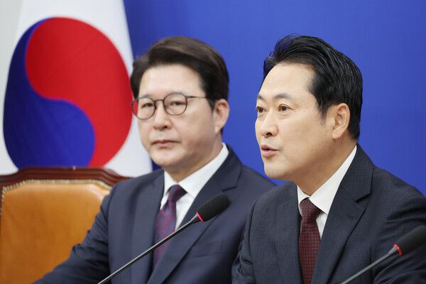 국민의힘 장동혁 대표가 23일 서울 여의도 국회에서 열린 최고위원회의에서 발언하고 있다. [연합뉴스]