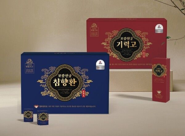 보람바이오의 한방 프리미엄 건강식품 브랜드 보람천궁 ‘기력고’와 ‘침향환’. [보람그룹]