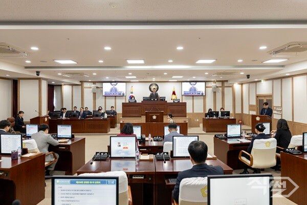 제298회 북구의회 제2차 정례회 제1차 본회의 진행 모습. [대구 북구의회]