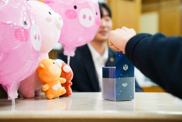 어부바&nbsp;시크릿카드 홍보부스 . [신협]