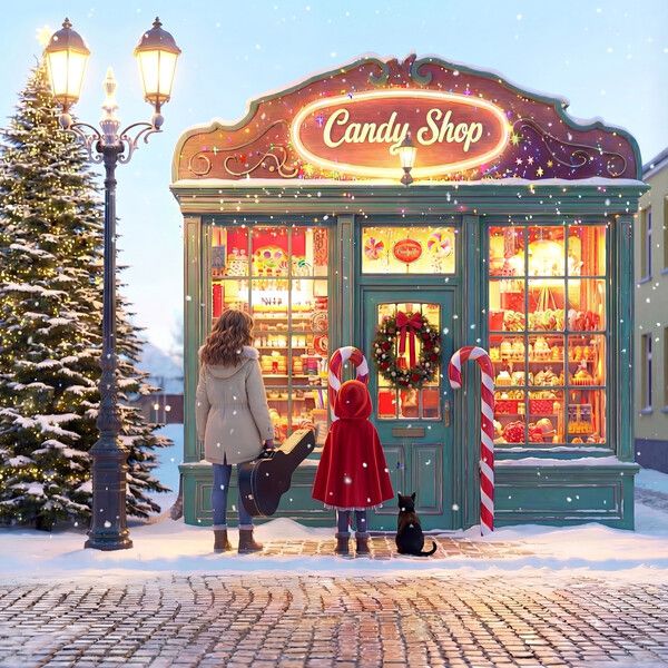 강예영·이엘리·Rums '산타가 와' 싱글 커버 이미지.