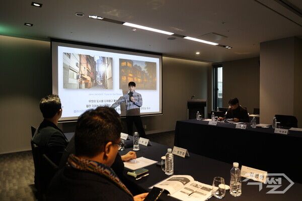 도현명 임팩트스퀘어 대표가 10일 세미나에서 발표하고 있는 모습. [이하 이인영 의원실]