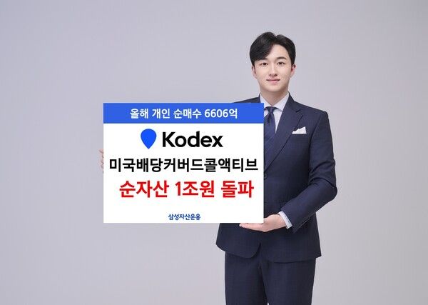 ‘KODEX&nbsp;미국배당커버드콜액티브’가 순자산 1조원을 돌파했다. [삼성자산운용]