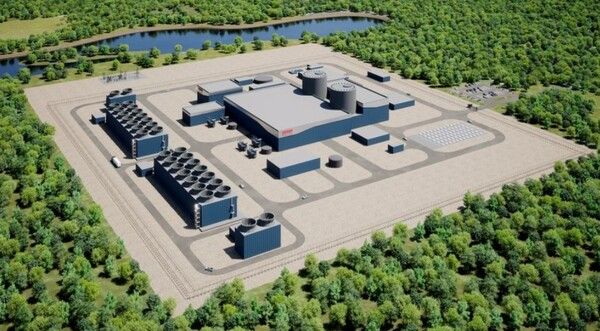 현대건설이 미국 홀텍 인터내셔널과 함께 개발 중인&nbsp;SMR&nbsp;모델 조감도. [현대건설]