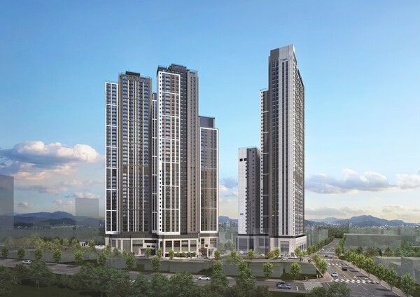 힐스테이트 선암호수공원 투시다. [현대건설]