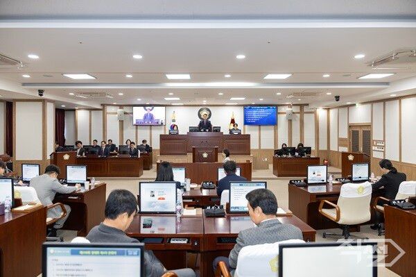 제298회 북구의회 제2차 정례회 제4차 본회의 진행 모습. [대구 북구의회]