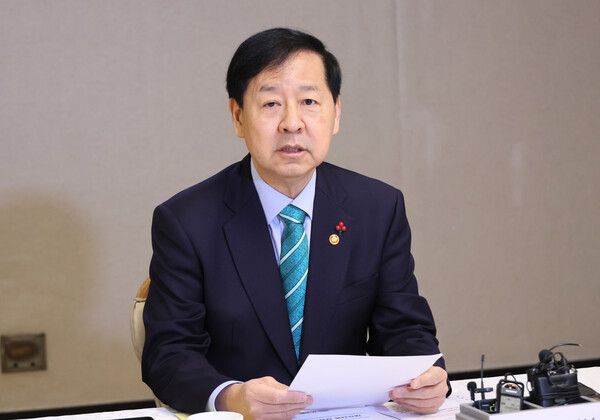 구윤철 부총리 겸 기획재정부 장관이 8일 서울 종로구 정부서울청사에서 열린 제28차 관계부처 합동 재정집행 점검회의에서 발언하고 있다. [연합뉴스]