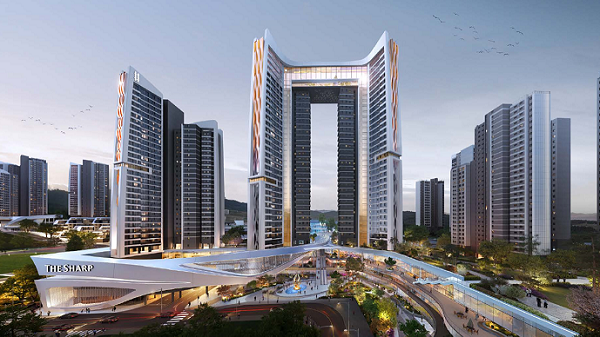 포스코이앤씨의 ‘더샵 마스터뷰’ 투시도. [포스코이앤씨]