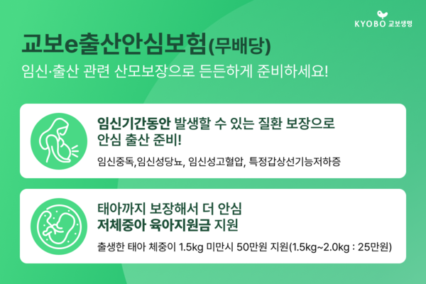교보e출산안심보험. [교보생명]