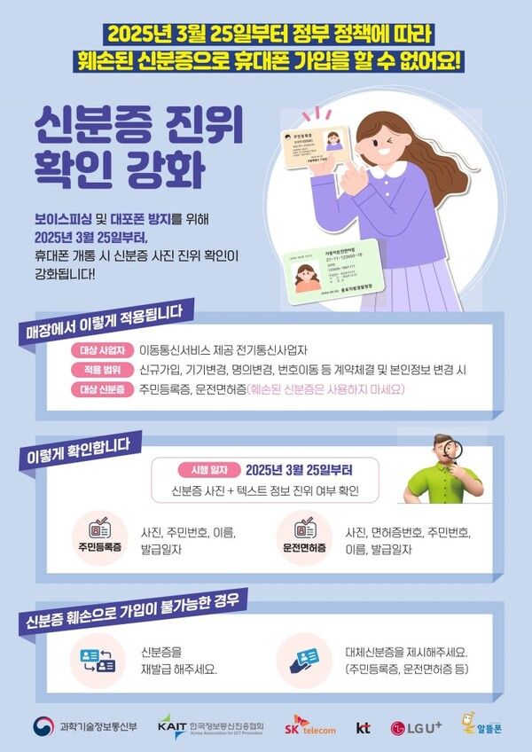 신분증 진위확인 서비스. [과학기술정보통신부]